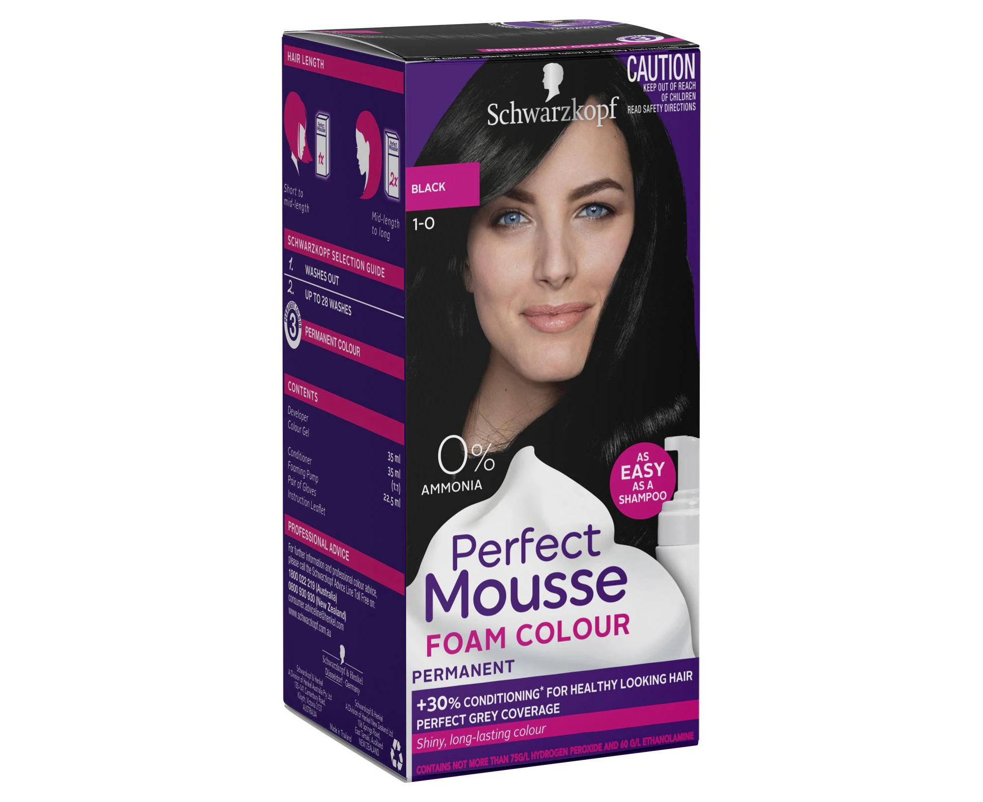 Schwarzkopf Perfect Mousse 1-0 Black