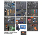 Sp Tools Kit 517Pc Usa Tool Box Power Board With Roller Trolley Cabinet Sp50800g