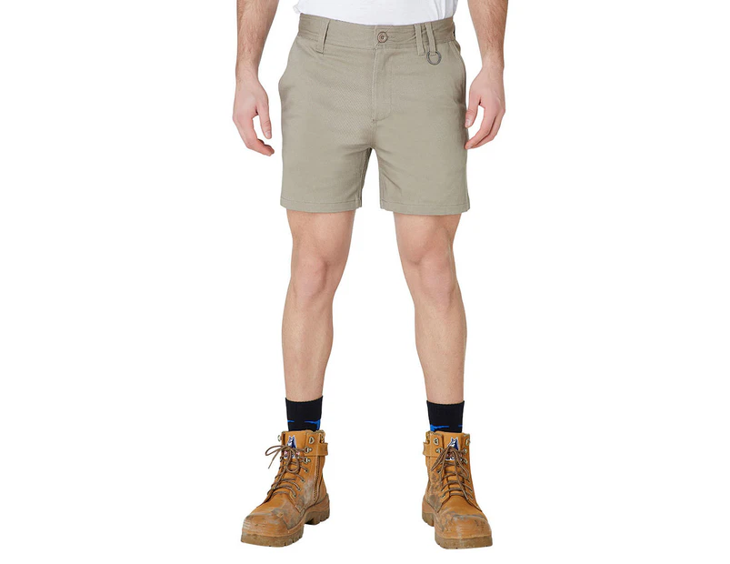 Elwood Workwear Men's Basic Shorts - Stone