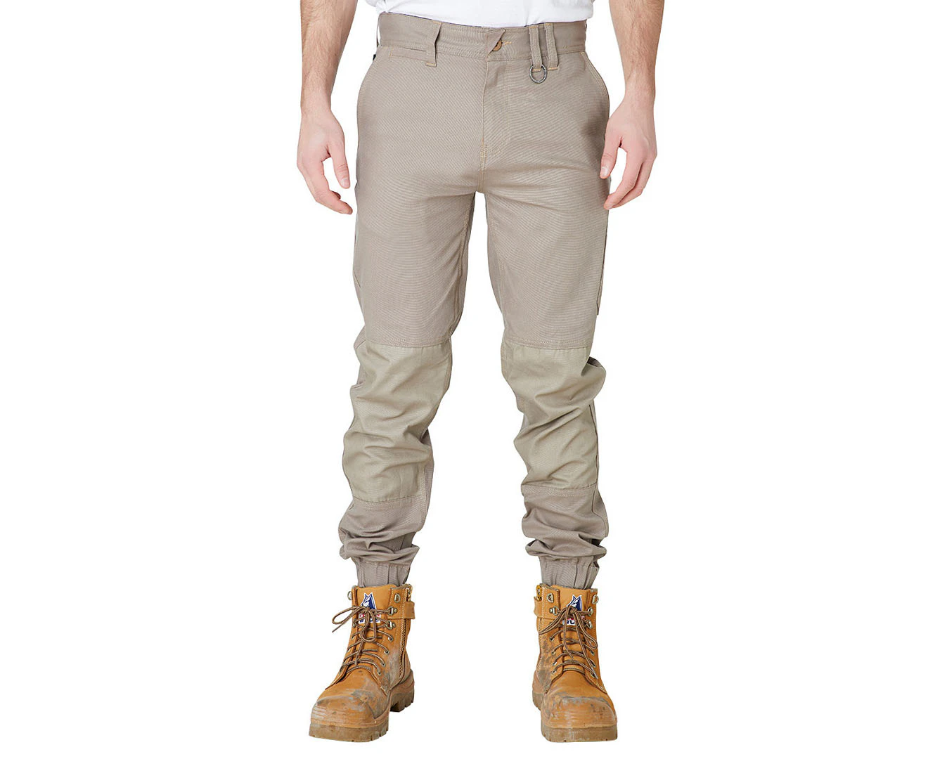 Elwood Workwear Men's Cuffed Pants - Stone