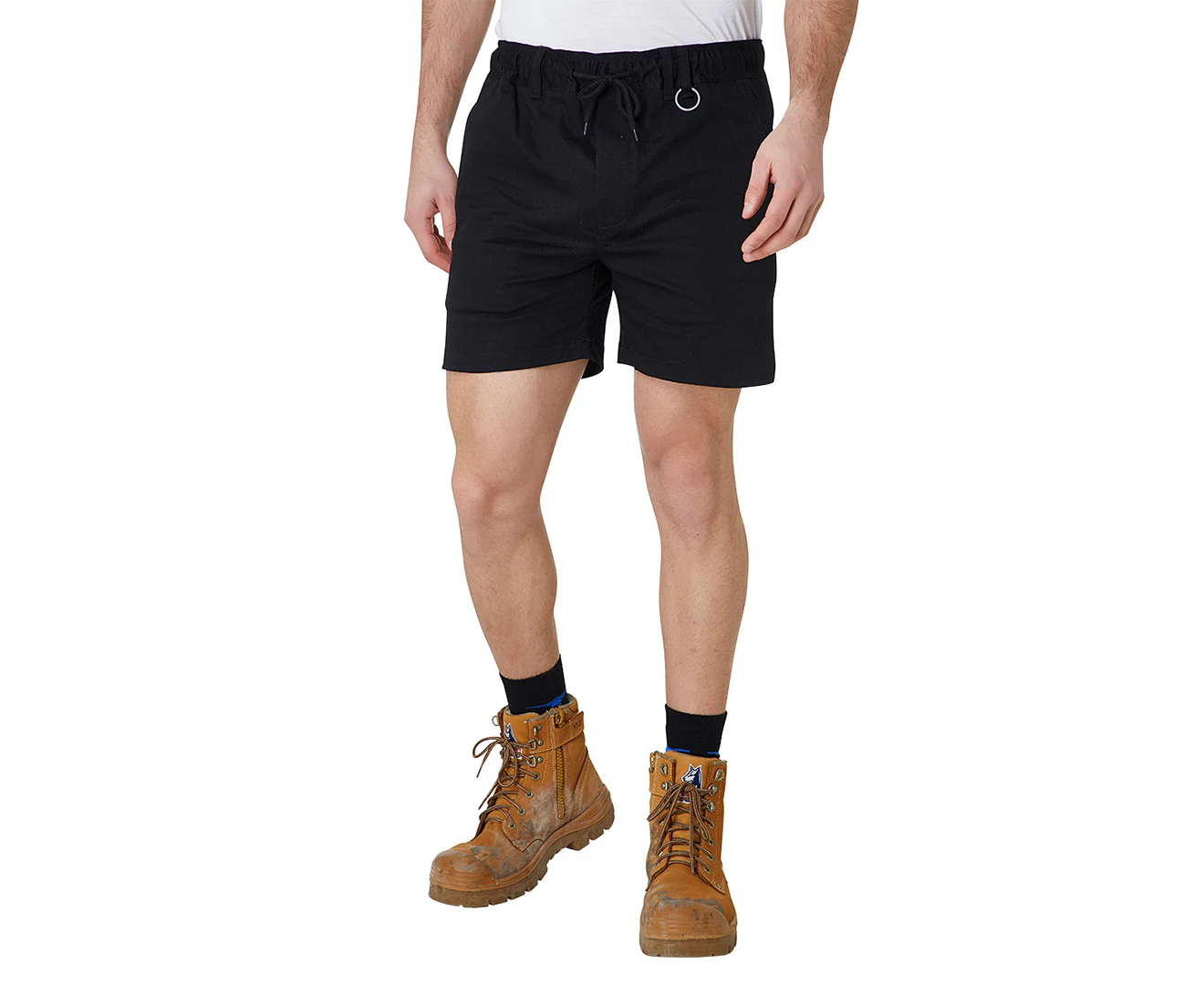 Elwood Workwear Men's Elastic Basic Shorts - Black