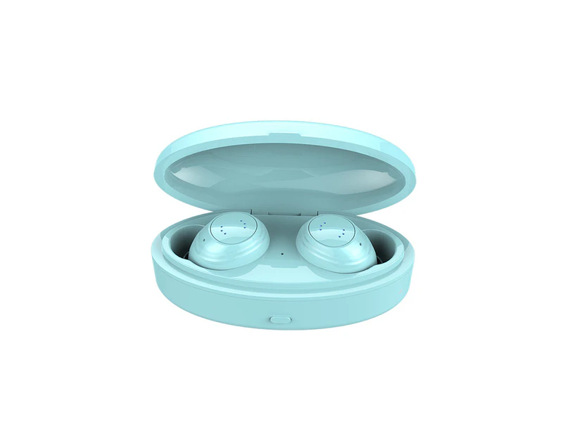 Ymall H19 TWS 5.0 Bluetooth Earphone Sport Earpiece Mini Headset Stereo Sound In Ear IPX5 Waterproof - Blue