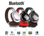 Ymall B5 Bluetooth Headphones Stereo Bass Wireless Earphone Bluetooth Headset with Micropone Support TF card Slot - BlackRed 2
