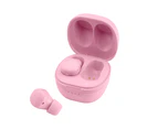 Ymall BT6P Pills Mini Wireless Bluetooth Earbuds Waterproof TWS Stereo Earphones For Apple Android-Pink