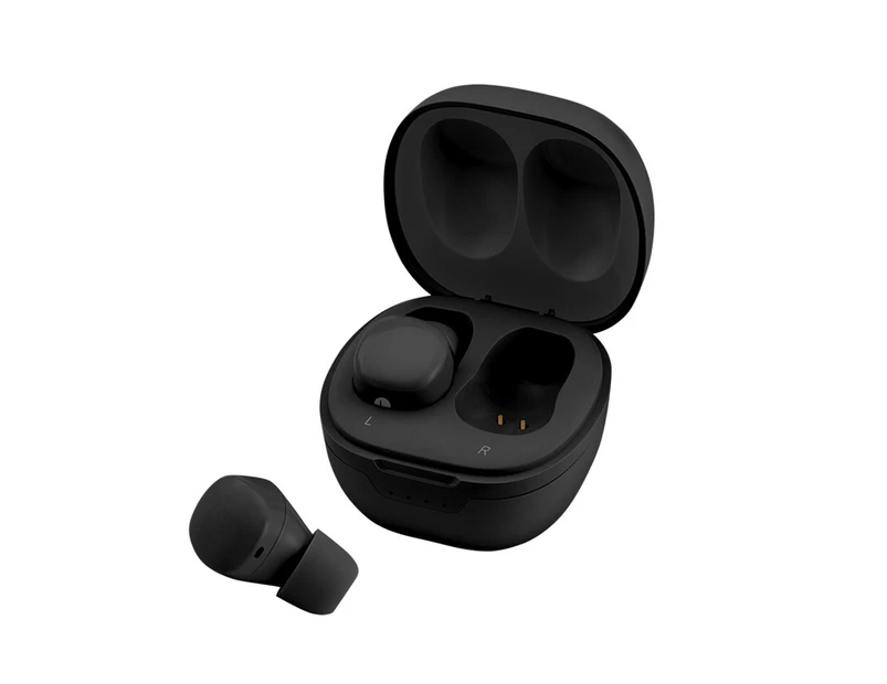 Ymall BT6D Pills Mini Wireless Bluetooth Earbuds Waterproof TWS Stereo Earphones For Apple Android-Black