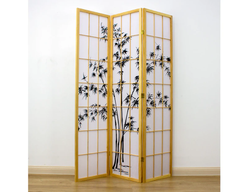 Zen Garden Room Divider Screen Natural 3 Panel