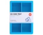 Ortega Kitchen Silicone Jumbo Ice Cube Tray 2-Pack - Blue 6