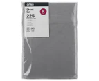 Anko by Kmart 225 King Bed Sheet Set - Grey