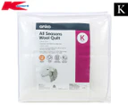 Anko by Kmart All Seasons Wool King Bed Quilt