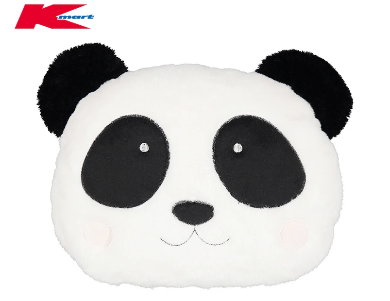 Anko by Kmart 40x29cm Panda Cushion - Black/White
