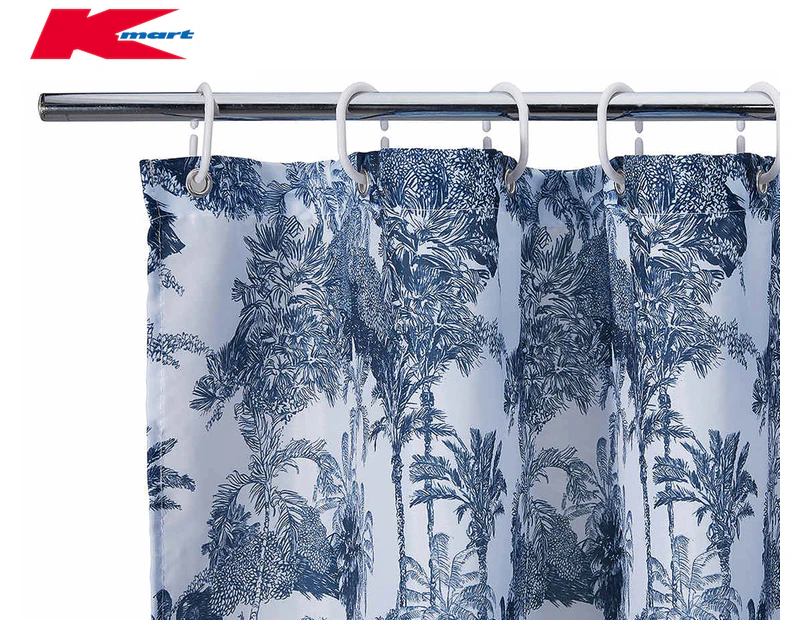 Anko by Kmart Toile Shower Curtain - Blue