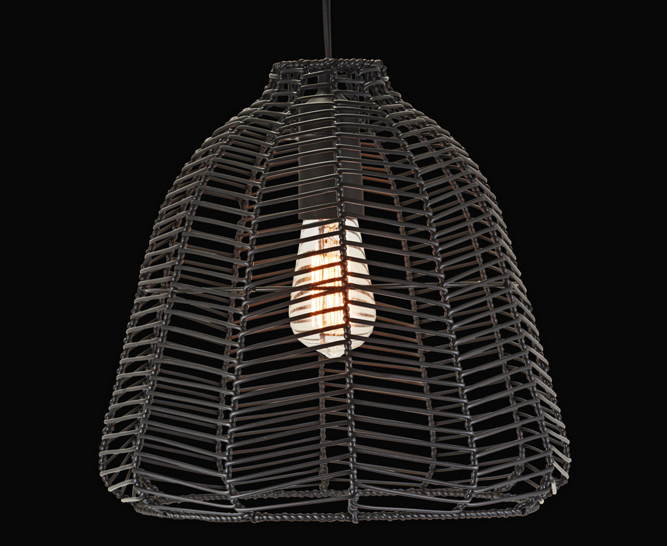 kmart pendant light black