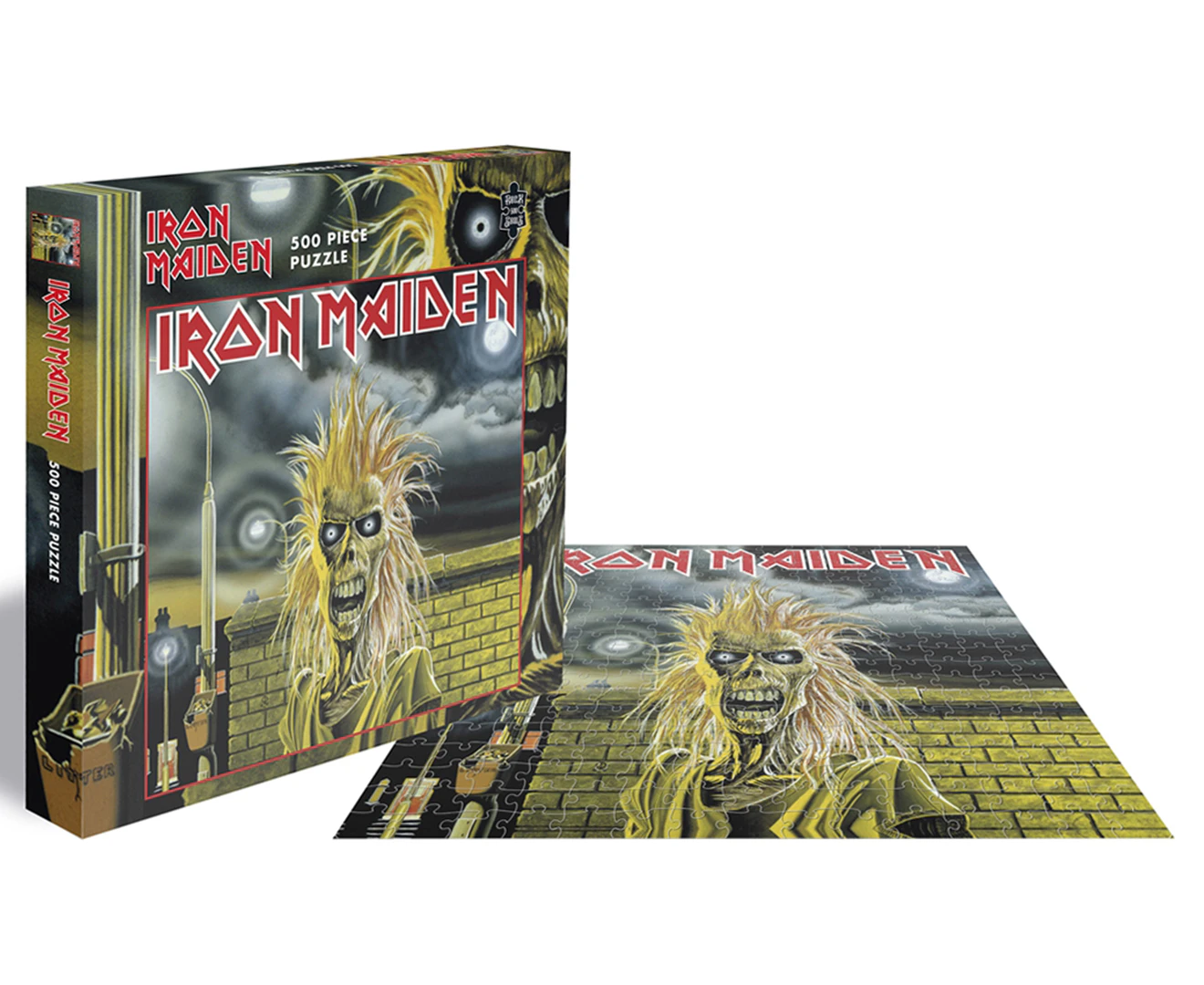 Rocksaws Iron Maiden (Self-Titled Album Cover) 500-Piece Jigsaw Puzzle