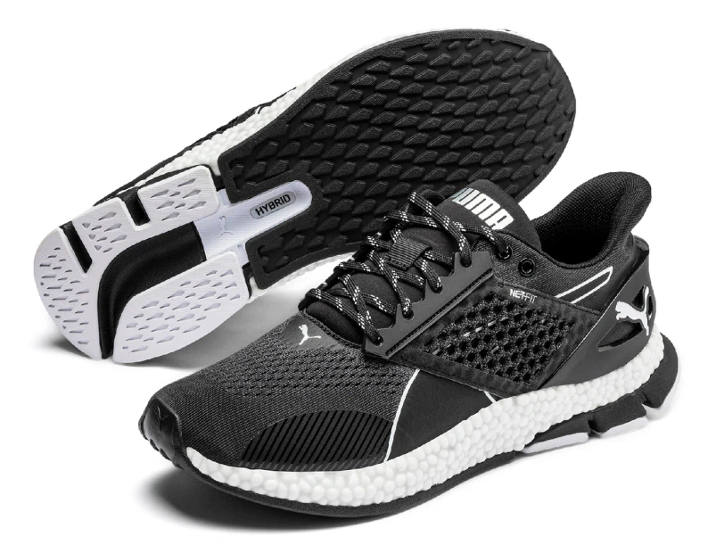 Puma Men's Hybrid Astro Running Shoes - Black/White