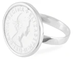 GMS Silver Coin Ring - Silver