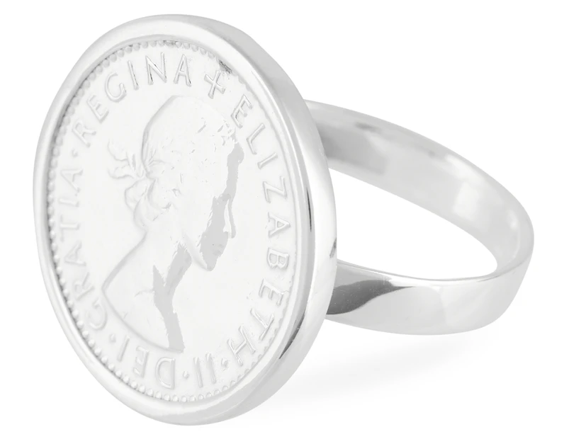 GMS Silver Coin Ring - Silver