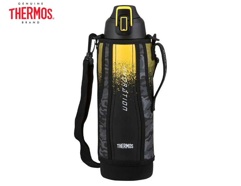 Thermos 1.5L Vacuum Insulated Sports Bottle w/ Pouch - Black