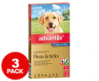 Advantix Fleas & Ticks Treatment For Extra Large Dogs 25kg+ 3pk