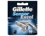 Gillette Sensor Excel Refill Shaving Cartridge Pack 10