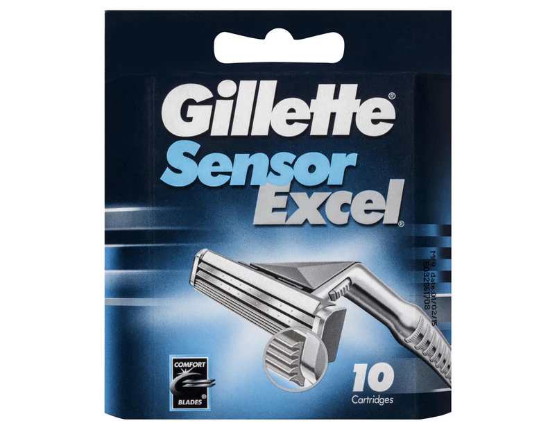 Gillette Sensor Excel Refill Shaving Cartridge Pack 10