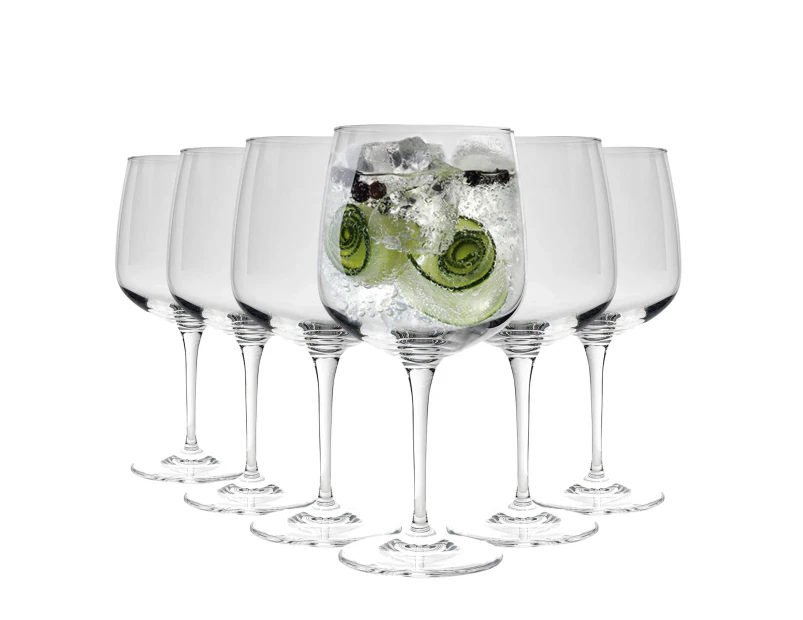 Bormioli Rocco Premium Gin & Tonic Cocktail Glasses - 755ml - Pack of 6 Copa Balloon Glasses