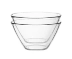 Bormioli Rocco 6pc Basic Glass Kitchen Mixing Bowl Set - Small Bowls for Preparation and Service - 435ml