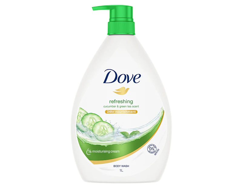 Dove Refreshing Body Wash Cucumber & Green Tea 1L