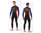 Adore 3MM Wetsuit Neoprene One-Piece Long Sleeve Diving Suit for Scuba Snorkeling Surfing Diving Sailing for Men M129501-Orange