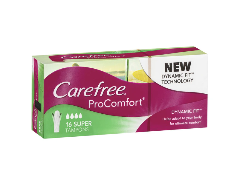 Carefree Procomfort 16 Super Tampons