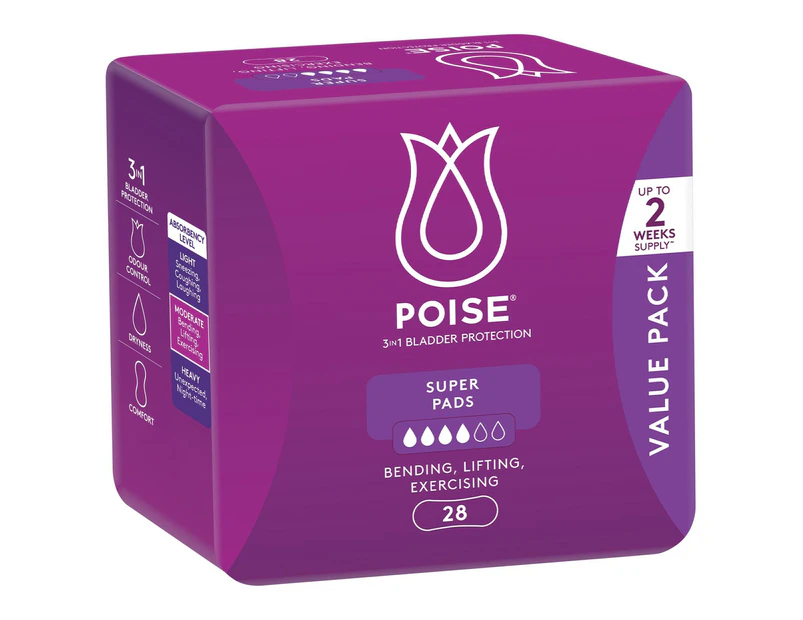 Poise Pads For Bladder Leaks Super 28 Pack