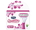 Schick Quattro Ultra Smooth Blades For Women Refill 4 Pack