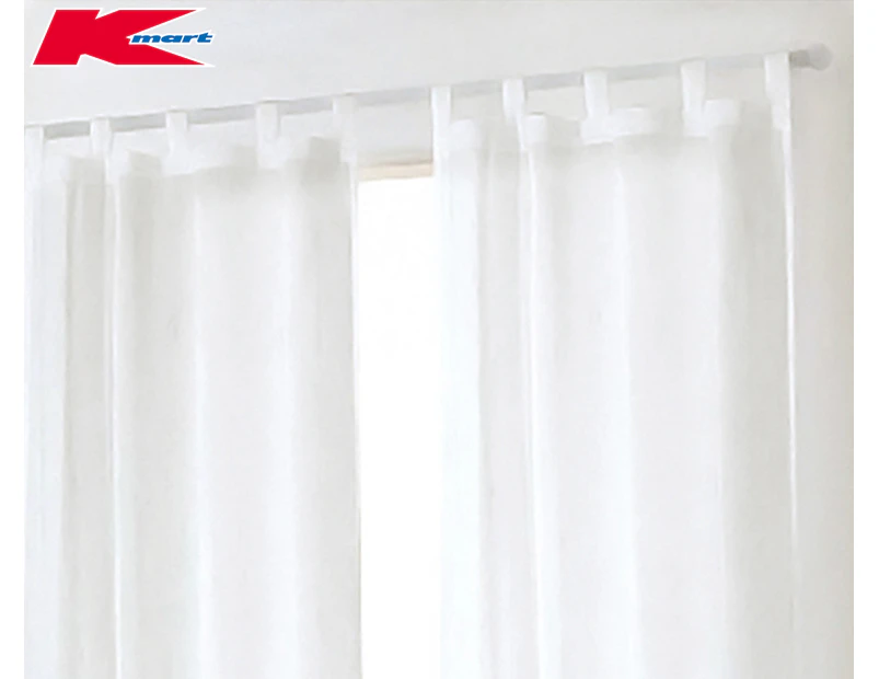 Anko by Kmart Toulouse Curtain - White