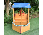 Pirate Boat Sandpit Kids Children Sandbox Wooden Outdoor Play Sand Pit