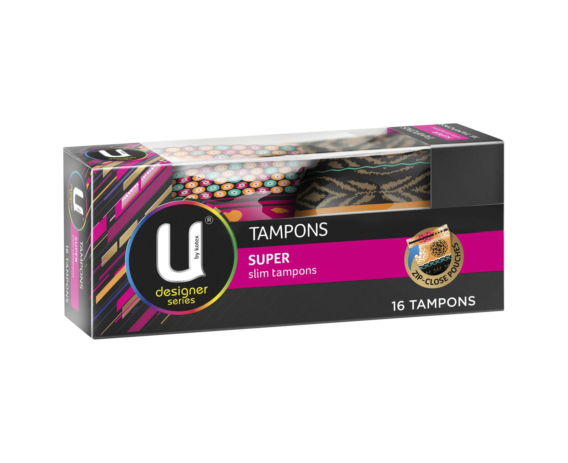 Kotex U Design Slim Tampons Super 16