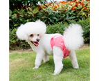 New Female Sanitary Dog Nappy Underpants Diaper Pants Pink M L XL