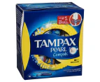Tampax Pearl Compak Regular Tampons With Applicator 18 Pack