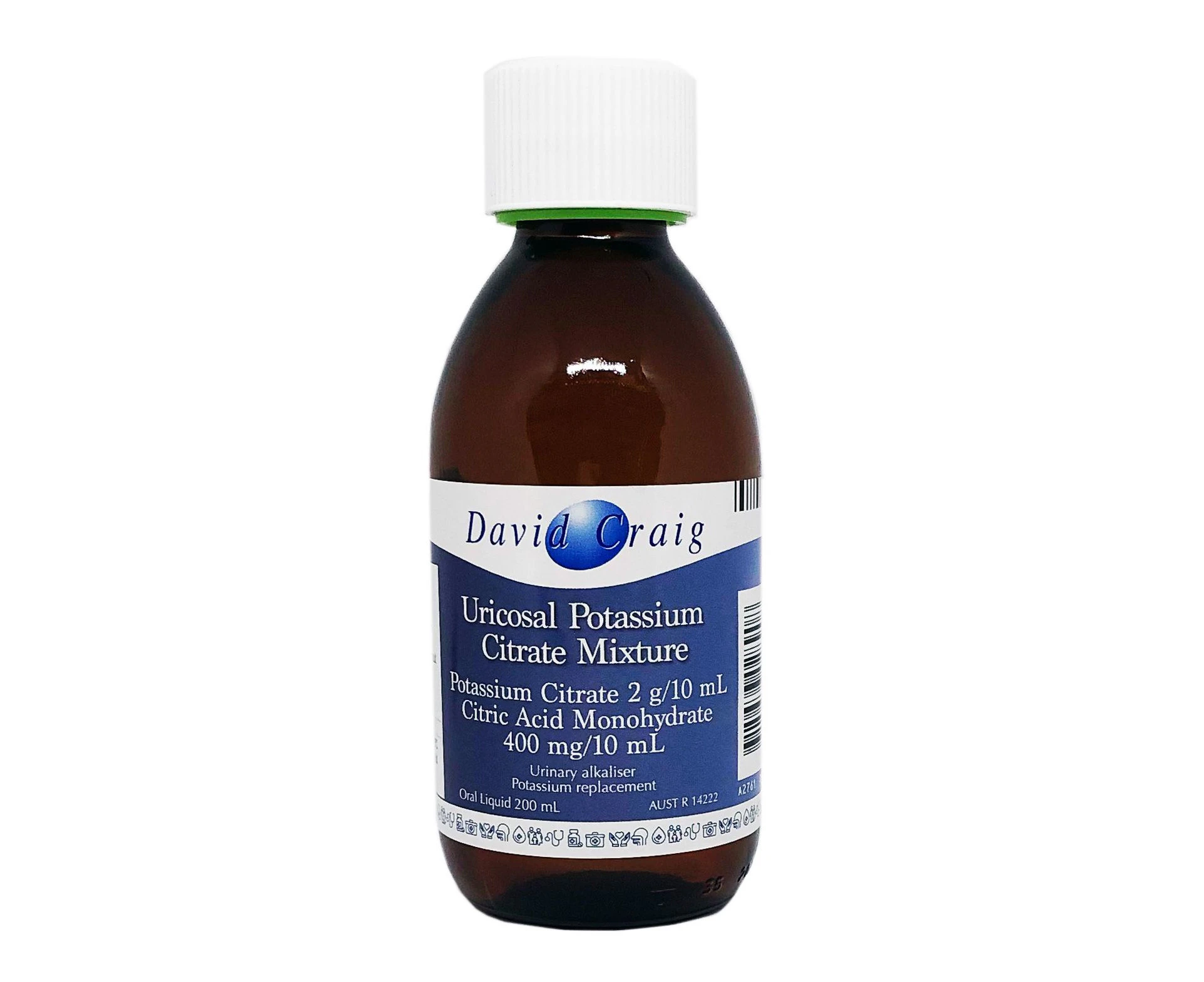 David Craig Uricosal Potassium Citrate Mixture 200ml