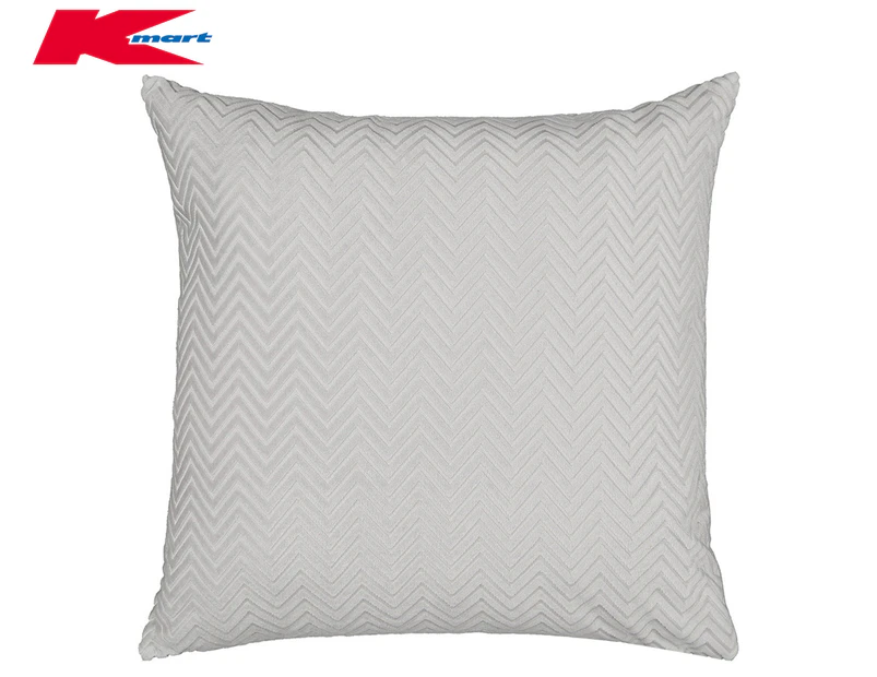 Anko by Kmart 60x60cm Harlow Cushion - Silver