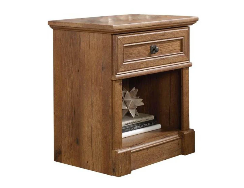 Palladia Night Stand Bed Side Table - Vintage Oak