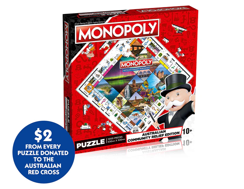 Monopoly 1000-Piece Australian Community Relief Puzzle