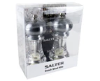 Salter 14cm Manual Salt & Pepper Mills - Clear