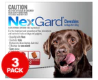 NexGard Chewables For Dogs 25.1-50kg 3pk