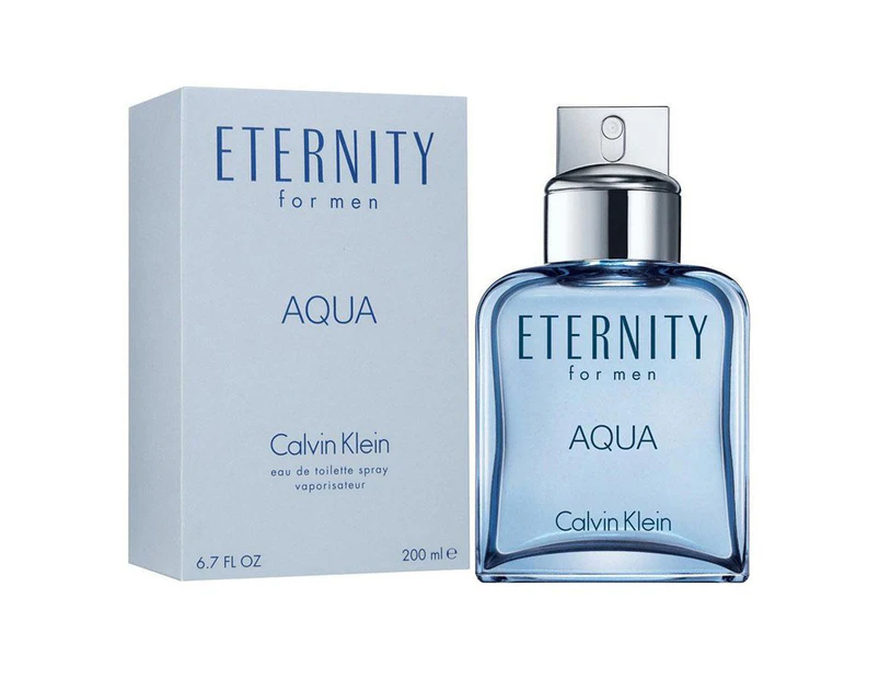 Eternity Aqua 200ml EDT By Calvin Klein (Mens)