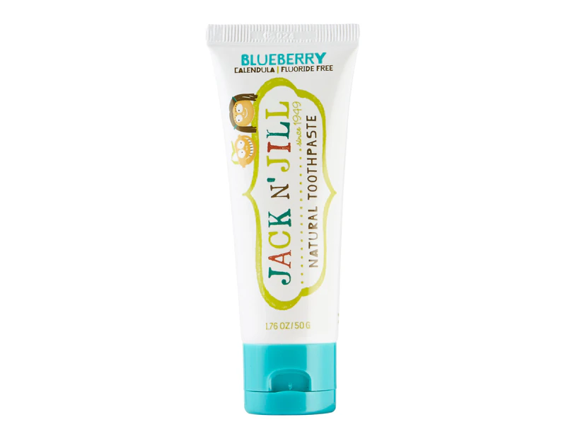Jack N' Jill Natural Toothpaste with Calendula (Fluoride Free) Blueberry 50g