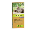 Drontal Allwormer 4 Tablets For Cat