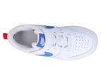 Nike Pre-School Boys' Court Borough Low 2 Sneakers - White/Pacific Blue
