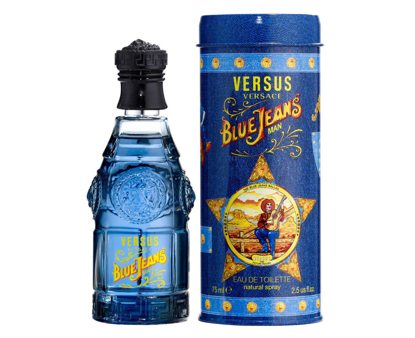 Blue Jeans Eau De Toilette Spray (New Packaging) By Versace 75Ml