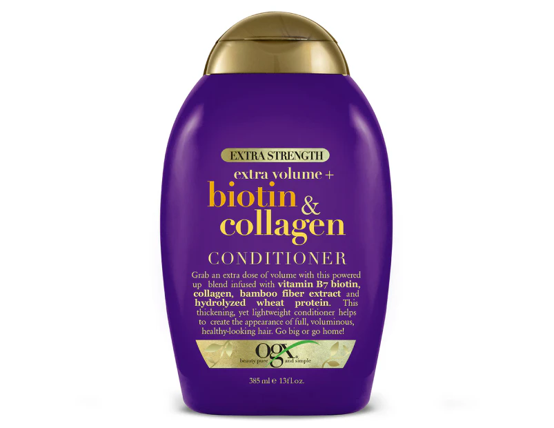 OGX Extra Strength Extra Volume + Biotin & Collagen Conditioner 385mL