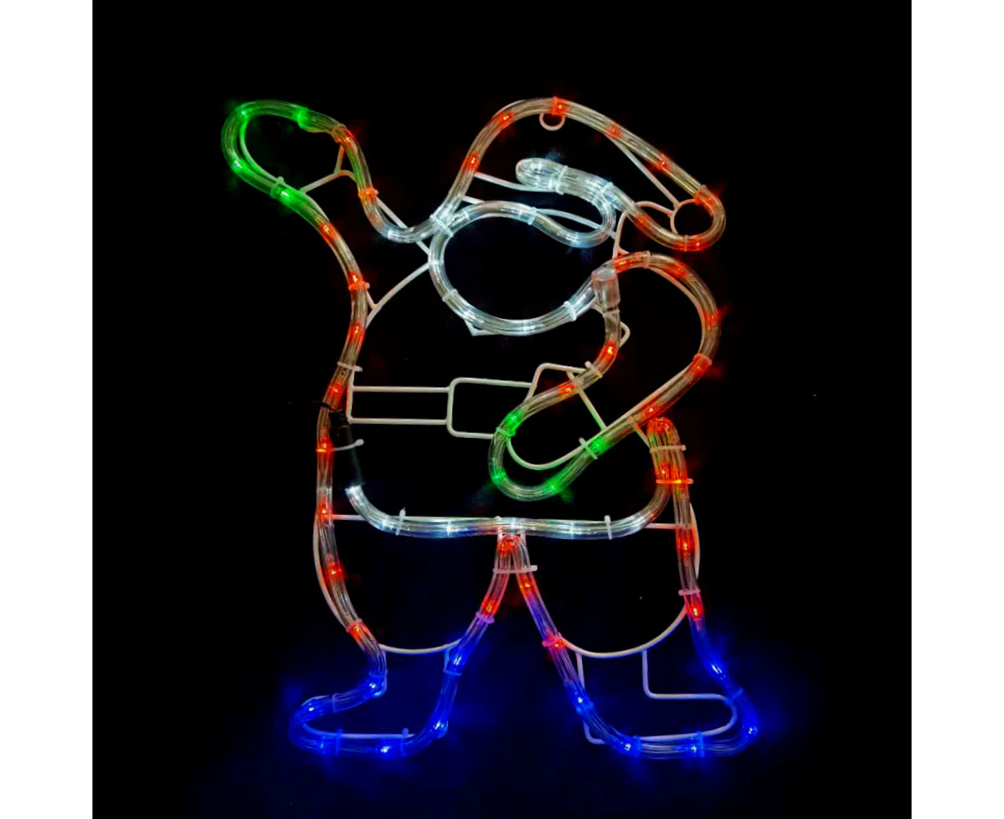 Solar Powered LED Mini Santa Outdoor Christmas Motif Display 46cm