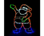 Solar Powered LED Mini Santa Outdoor Christmas Motif Display 46cm